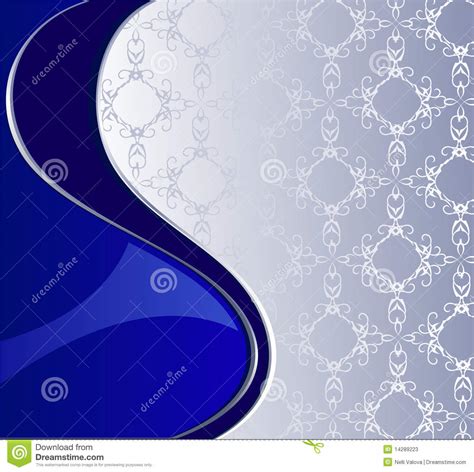 Elegant Royal Blue And Silver Background Jamies Witte