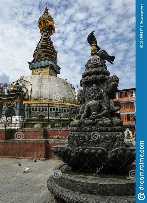 Kathesimbhu Stupa In Kathmandu Nepal Stock Image Image Of Holy City