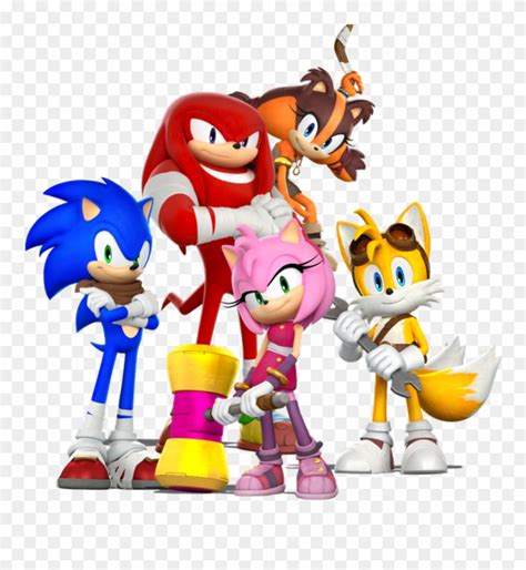 Sonic Boom Png Sonic Tails Amy And Knuckles Clipart