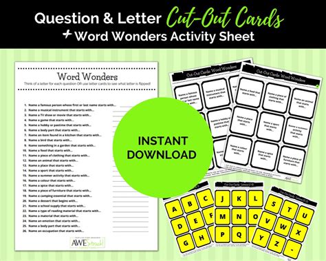 Word Games Dementia Brain Games Instant Download Printable Pdf