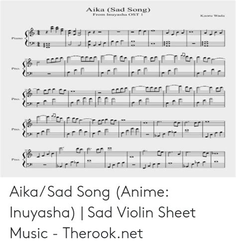 Aika Sad Song From Inuyasha Ost Kaoru Wada Piano Pno Pno Pno Pno Aika