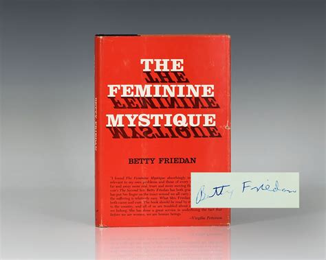 The Feminine Mystique Betty Friedan First Edition Signed Rare Book