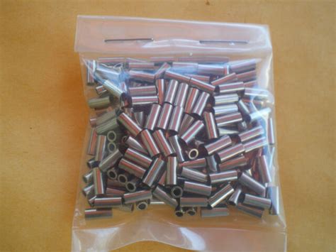 100 Nickel Wire Leader Crimp Sleeves Good For 5 10 15 Lbs Test 20l
