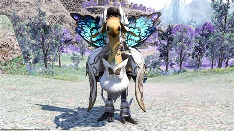 Chocobo Armor Titania Barding With Beautiful And Cute Big Butterfly