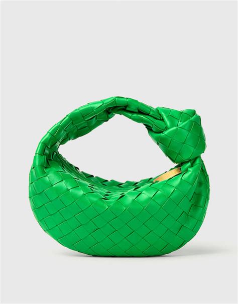 Bottega Veneta Jodie Mini Lambskin Intrecciato Handbag Top Handle