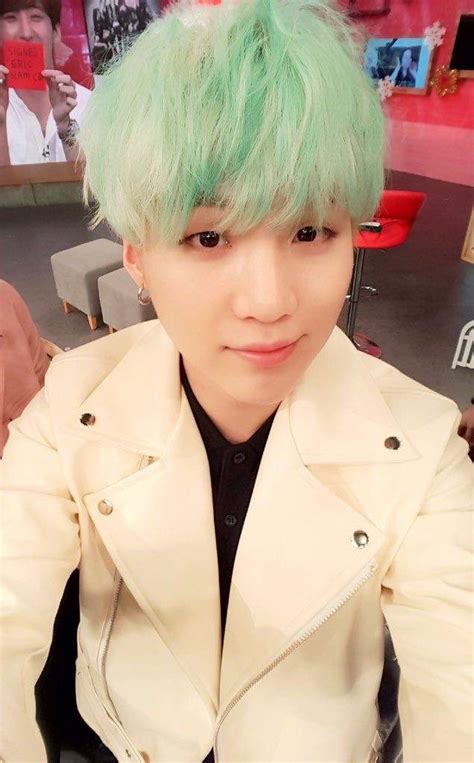 Suga Mint Hair ⚜️ Armys Amino