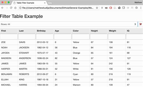 36 Javascript Search Table Multiple Columns Javascript Answer