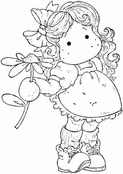 Stamps Coloring Digital Pages Tilda Daisy Sweet