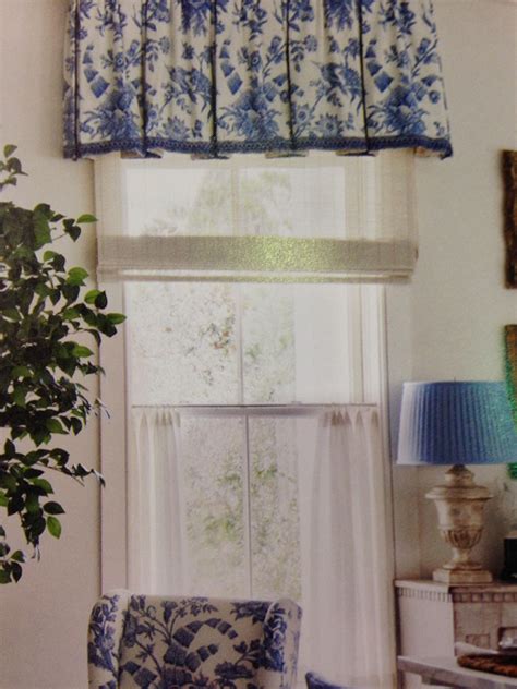 Save big on your curtain fabric purchase. Sheer cafe curtains with fabric valance | Home decor, Cafe ...