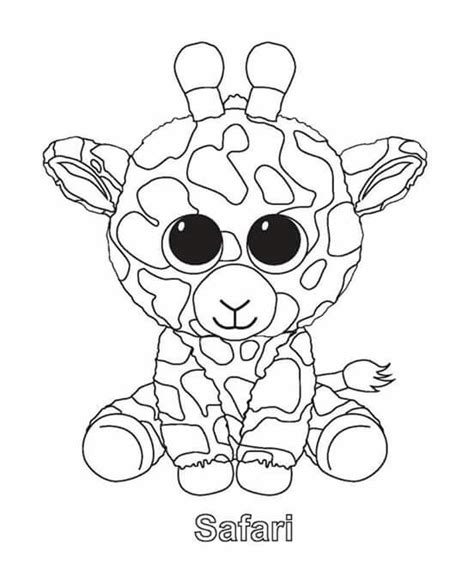 Beanie boo coloring pages for your kids. Pin by carla rupke on ty beanie kleurplaten | Beanie boo ...