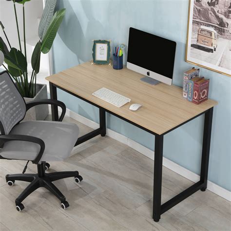 Writing Desk 47 Modern Wooden Computer Table For Home Heavy Duty