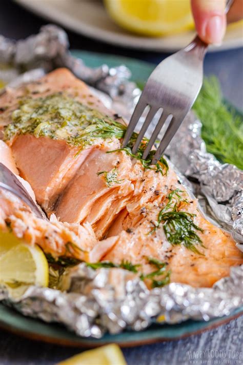 Grilled Salmon Foil Packets Recipe Happy Foods Tube