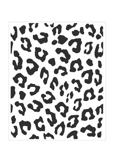 Leopard Print Background Stencil Glitzcraft