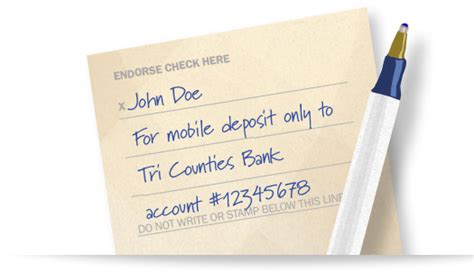 Check endorsements can vary depending on the objective for which the check is being issued. FAQs › Tri Counties Bank