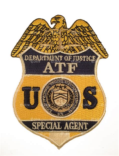 Atf Special Agent 4 Badge Patch Alcohol Tobacco And Fire Flickr