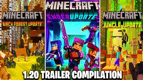 All Minecraft 120 Update Trailers 120 Trailer Youtube