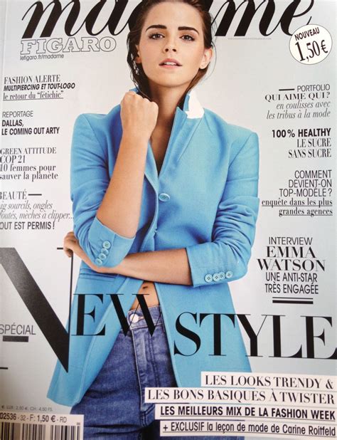 Emma Watson In Madame Figaro Magazine October 2015 Issue