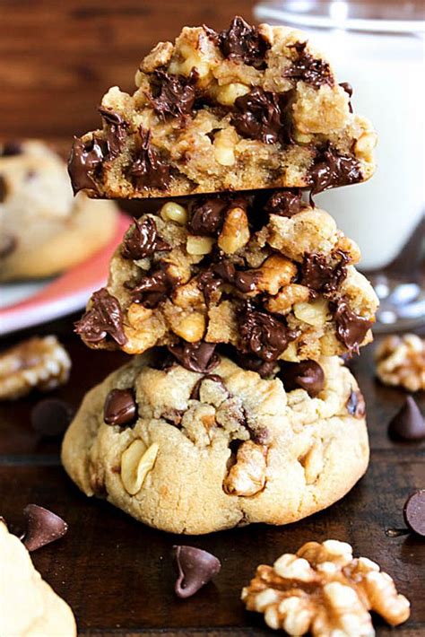 Thick And Soft These Chocolate Chip Walnut Cookies Are Loaded With