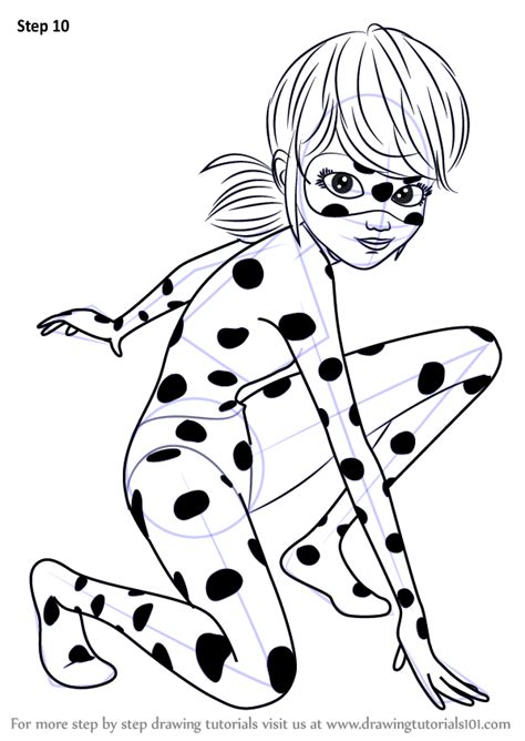 Learn How To Draw Ladybug From Miraculous Ladybug Miraculous Ladybug Step By Step Drawing
