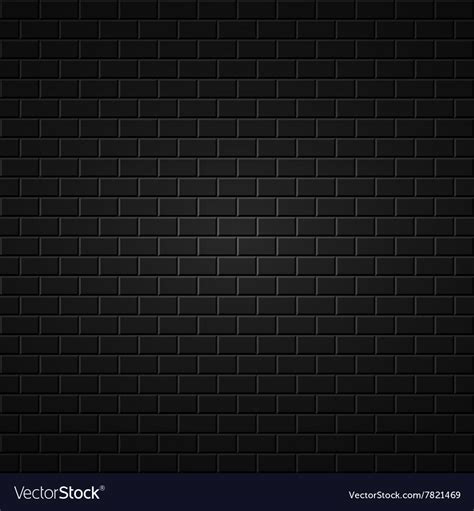 Black Abstract Background Brick Wall Texture Vector Image