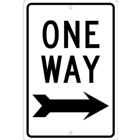 One Way Sign Tm23h