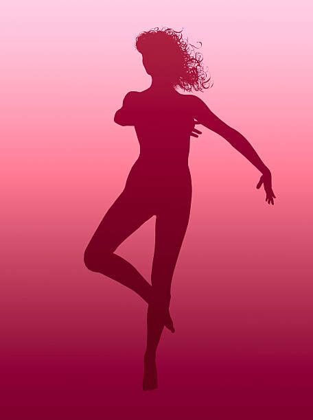 Middle Aged Woman Nude Silhouette Illustrations Royalty Free Vector