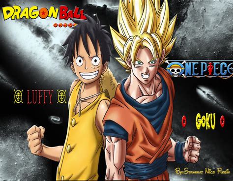 Goku And Luffy By Strawhatnicorobin On Deviantart