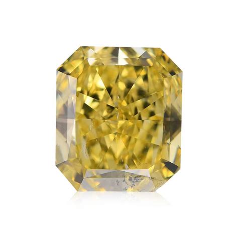 310 Carat Fancy Intense Yellow Diamond Radiant Shape I1 Clarity