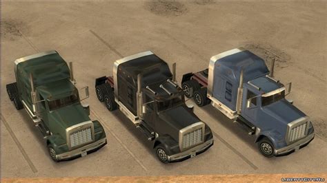 Скачать Improved Vanilla Semi Trucks для Gta San Andreas