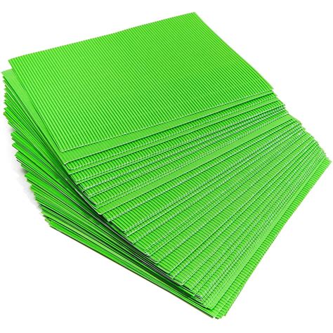 48 Packs Corrugated Cardboard Paper Sheets For Diy Crafts Party