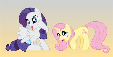 Rarity And Fluttershy By Ohemo On Deviantart