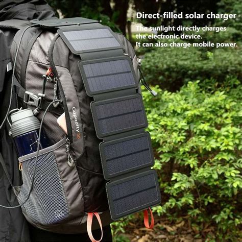 Portable 10w Usb Solar Panel Folding Power Bank Outdoor Camping Phone Charger Ebay In 2022
