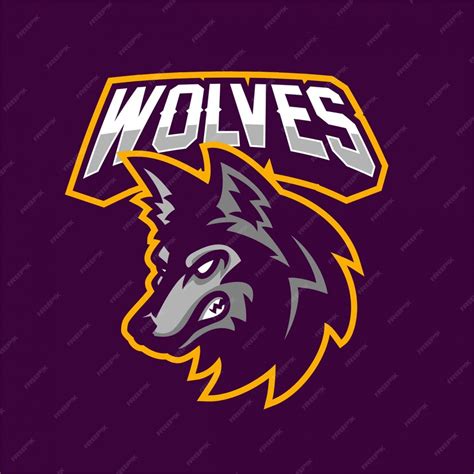 Premium Vector Wolf Esport Gaming Mascot Logo Template