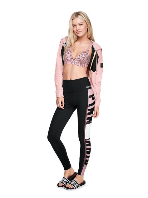 bonded high waist legging pink victoria s secret with images tracksuit women fashion