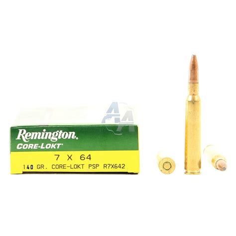 20 Munitions Remington Core Lokt Psp 140 Gr 7x64 Mm