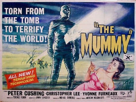 The Mummy 1959 Peter Cushing Christopher Lee Yvonne Furneaux