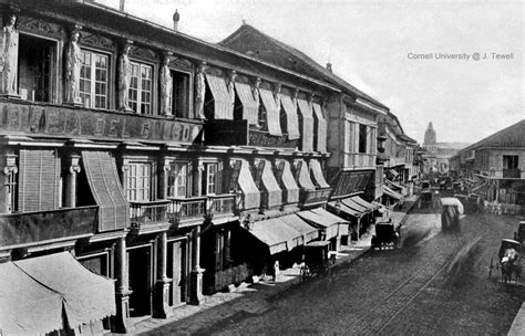 Escolta Street Looking East Manila Philippines Late 19th Century A