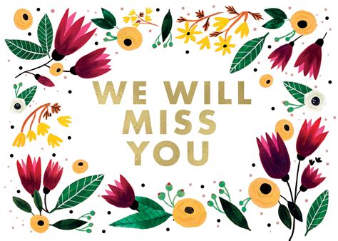 We will miss you - Tarjeta Te Extraño Gratis | Greetings Island