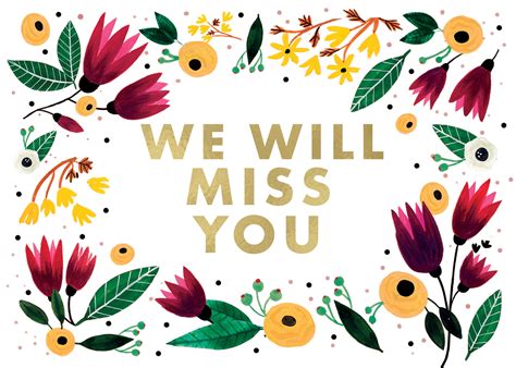 Saying no will not stop you from seeing etsy ads or impact etsy's. We will miss you - Miss You Card | Greetings Island