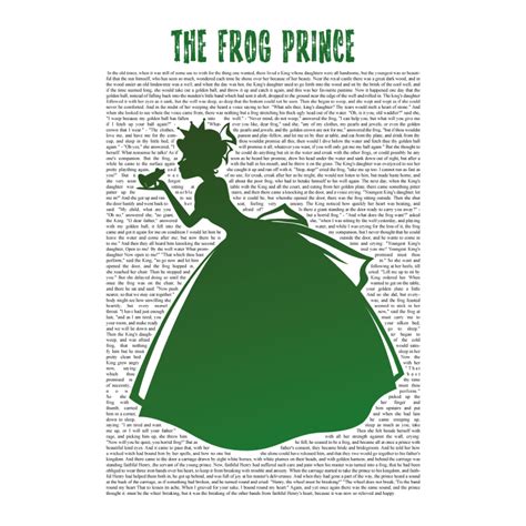 The Frog Prince A3 Print Green Retro Progression