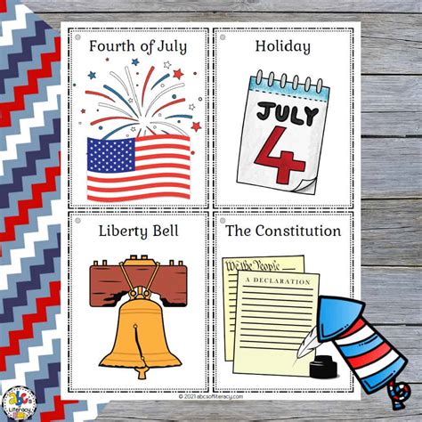4th Of July Vocabulary Activities Free Printable Packet