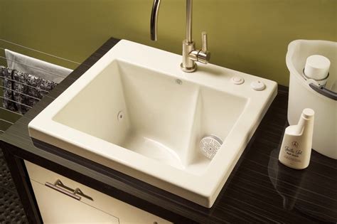 With a utility sink, you'll see that the regular sinks limits you from doing a lot of things that you can other wise do in an utility sink. Jentle Jet Laundry Sink - Modern - Utility Sinks