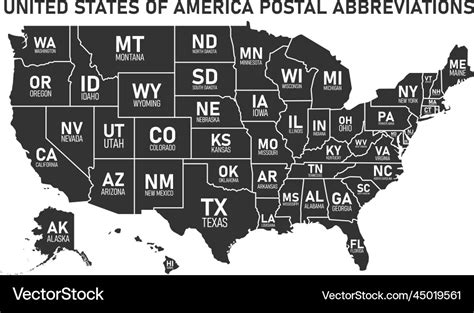 United States Map And Abbreviations Dorena Jacquelyn