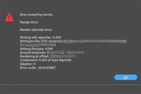 How To Fix Error Compiling Movie In Premiere Pro