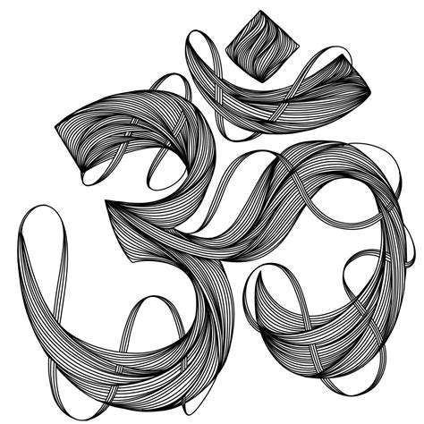 Om Symbol Pinstriping Zentangle Line Art Journals Doodles Symbols