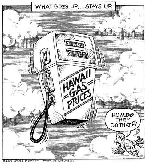 Gasoline Gas Prices Cartoon Hawaii Gas Prices Stay High When Mainland
