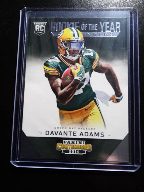 Davante adams rookie card #114 2014 topps chrome green bay packers gma 9. 2014 Panini Contenders Rookie Of The Year #ROY-10 Davante ...
