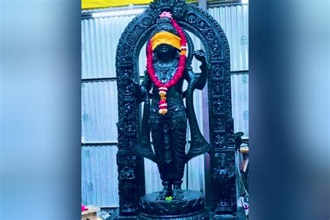 First Look Of Ram Lalla S Idol Inside Ayodhya Temple Revealed
