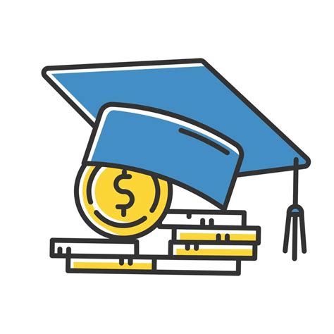 Student Loan Color Icon Credit To Pay For University Education