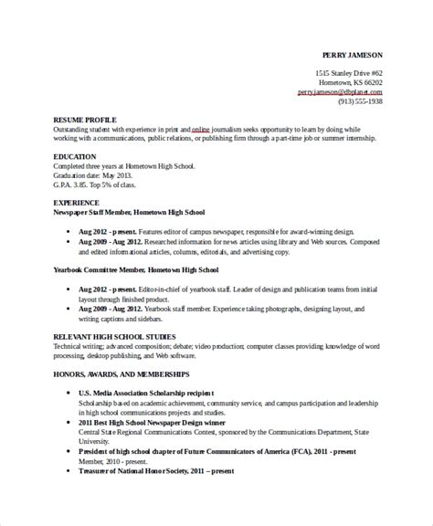 Free 8 Sample College Resume Templates In Pdf Ms Word